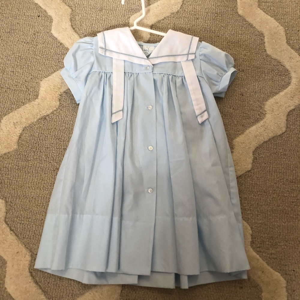 Lullaby Sailor Dress in Baby blue